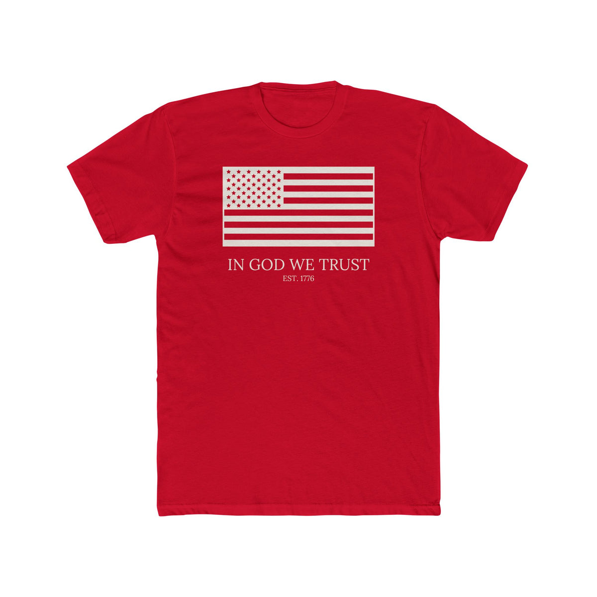 In God We Trust Shirt, Patriotic Christian T-Shirt, American Faith Tee, 4th of July Church Gift, Unisex Cotton Crew Tee
