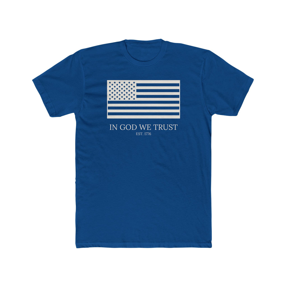 In God We Trust Shirt, Patriotic Christian T-Shirt, American Faith Tee, 4th of July Church Gift, Unisex Cotton Crew Tee