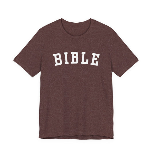 BIBLE Shirt, Vintage Collegiate Christian T-Shirt, Retro Faith Tee, Unisex Christian Graphic Shirt, Bible Study Gift