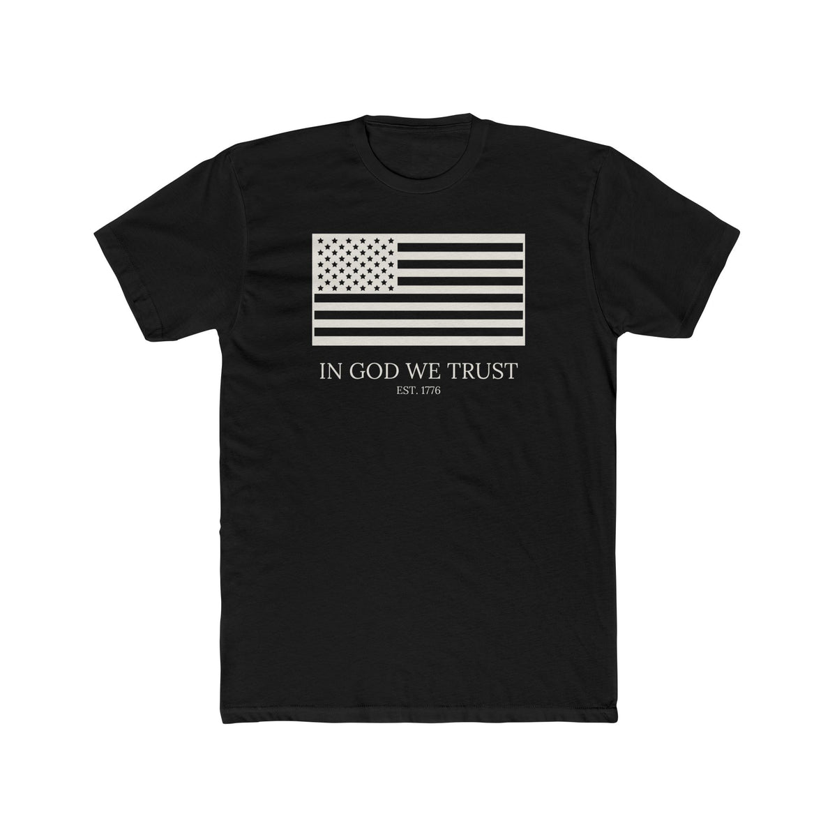 In God We Trust Shirt, Patriotic Christian T-Shirt, American Faith Tee, 4th of July Church Gift, Unisex Cotton Crew Tee