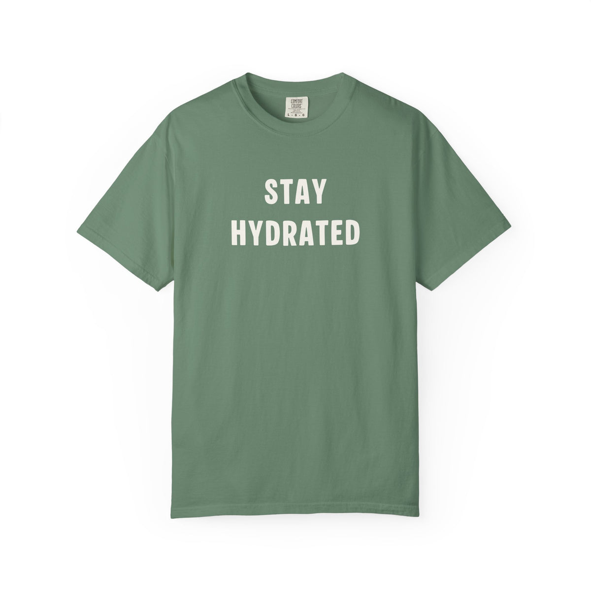 Hydrate Reminder T-shirt, Stay Hydrated Tee, Unisex Shirt, Summer PSA Top, Lightweight Garment-Dyed Tee