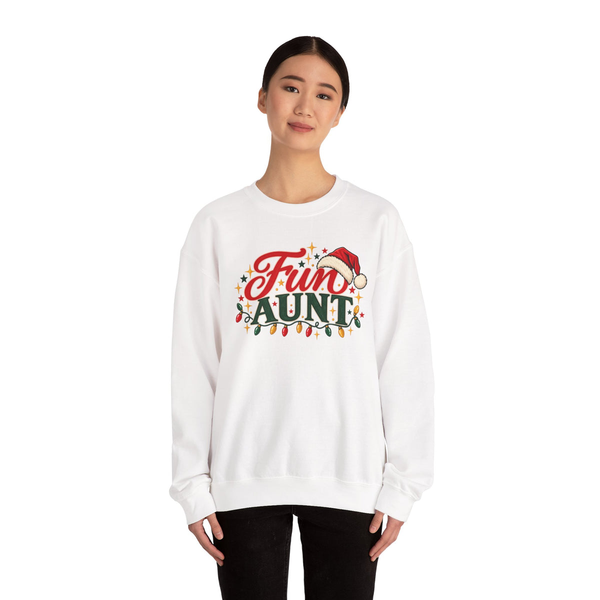 Fun Aunt Christmas Sweatshirt, Funny Auntie Crewneck Gift from Niece or Nephew