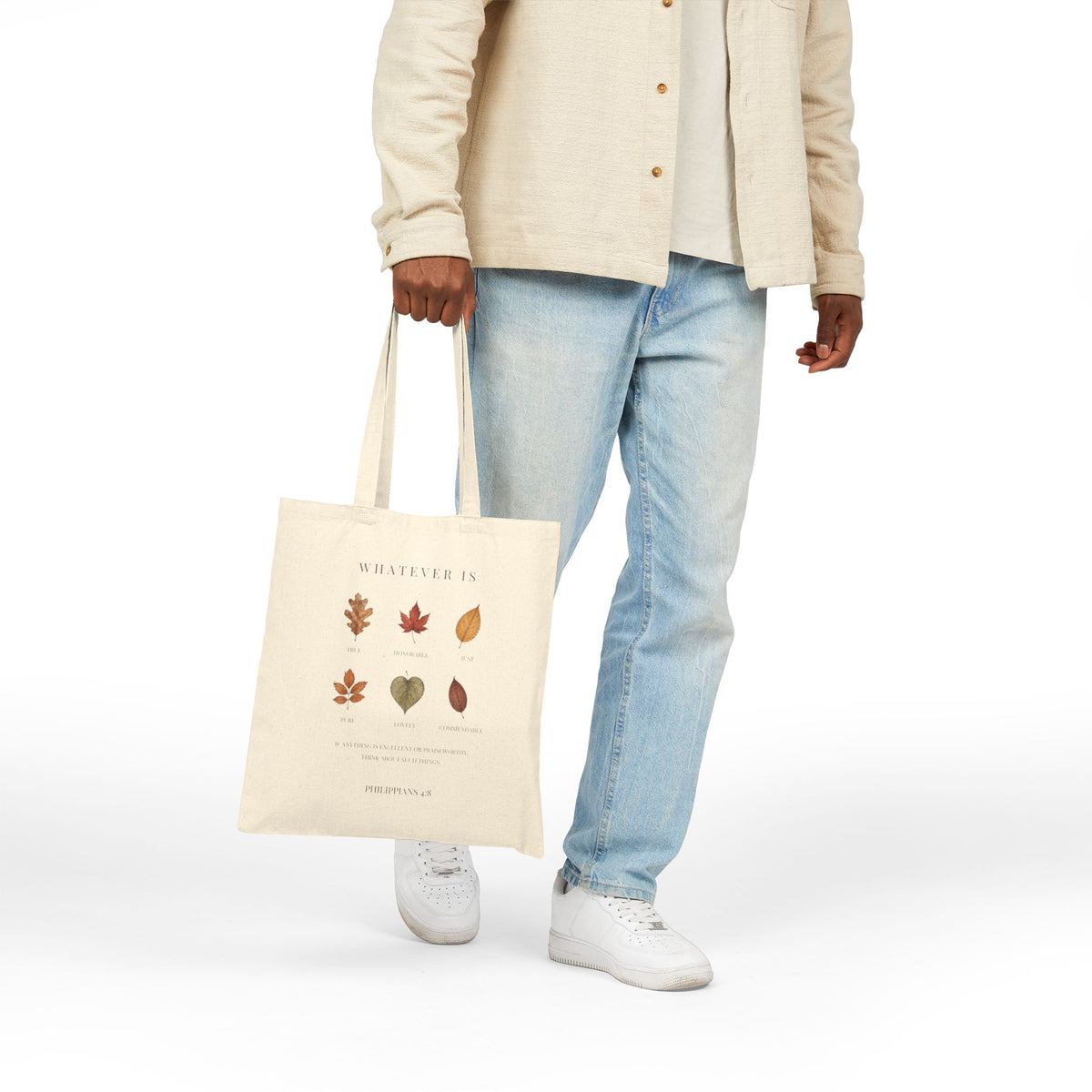 Philippians 4:8 Whatever Is True Autumn Tote Bag