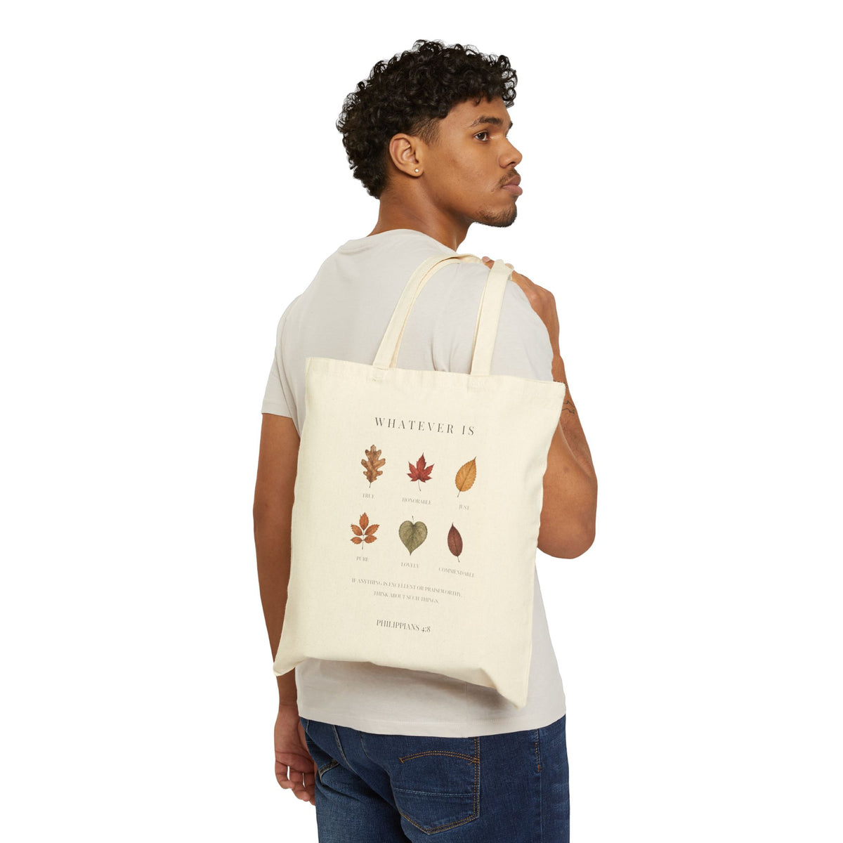 Philippians 4:8 Whatever Is True Autumn Tote Bag