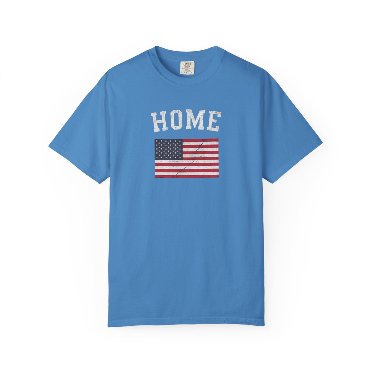 HOME T-Shirt · American Flag Graphic Tee · Patriotic 4th of July Shirt · Vintage USA Pride Shirt · Freedom Graphic Tee · Country Gift