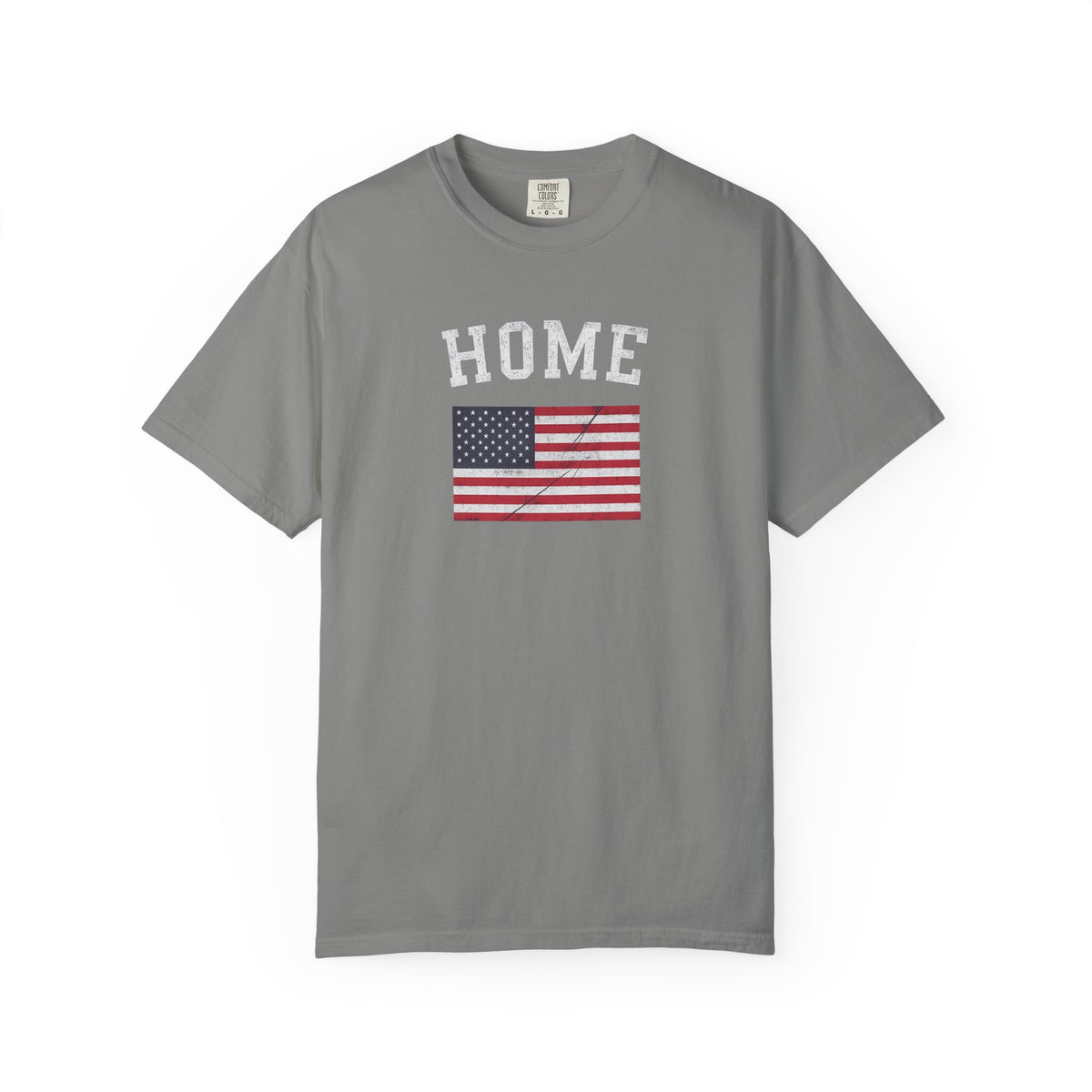 HOME T-Shirt · American Flag Graphic Tee · Patriotic 4th of July Shirt · Vintage USA Pride Shirt · Freedom Graphic Tee · Country Gift