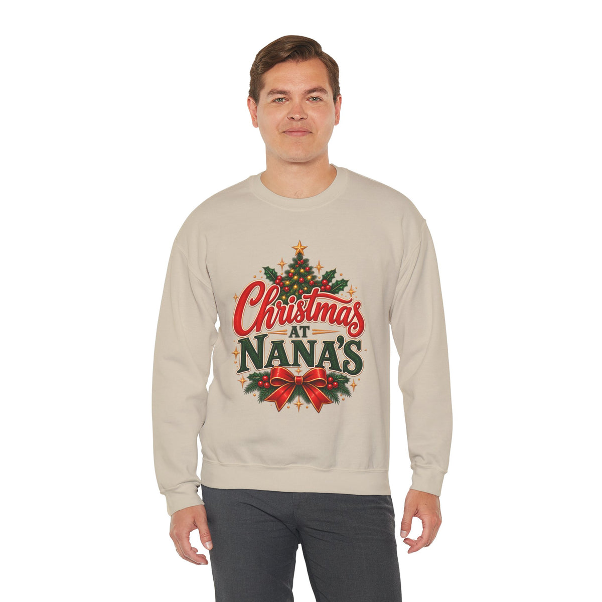 Christmas at Nana's House Rules Sweatshirt, Funny Grandma Crewneck Gift from Grandkids