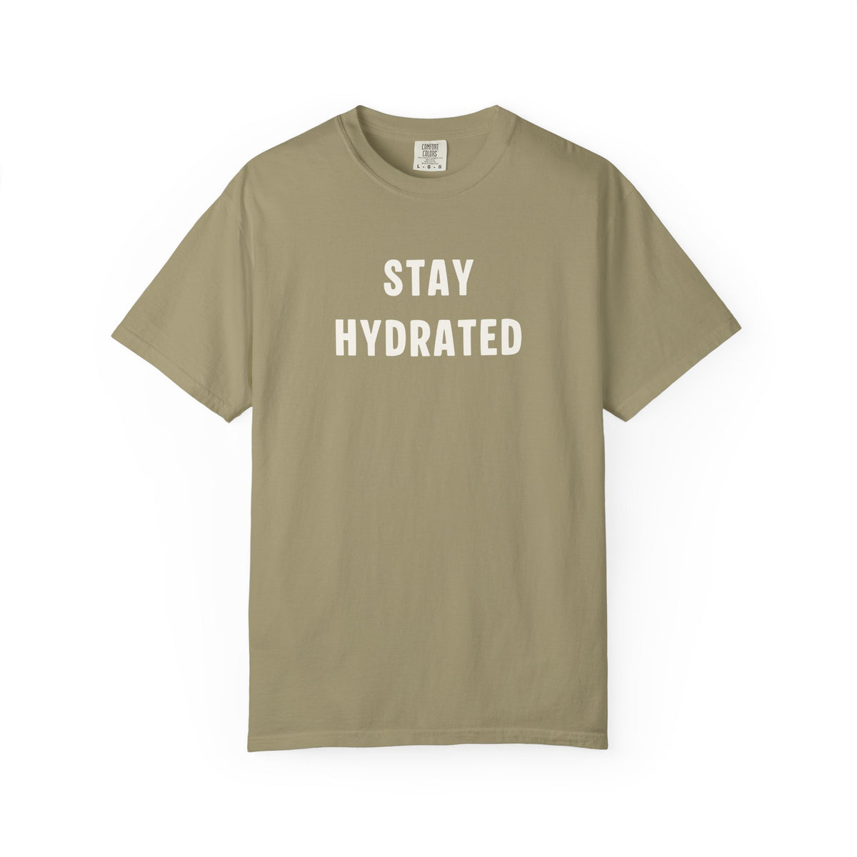 Hydrate Reminder T-shirt, Stay Hydrated Tee, Unisex Shirt, Summer PSA Top, Lightweight Garment-Dyed Tee