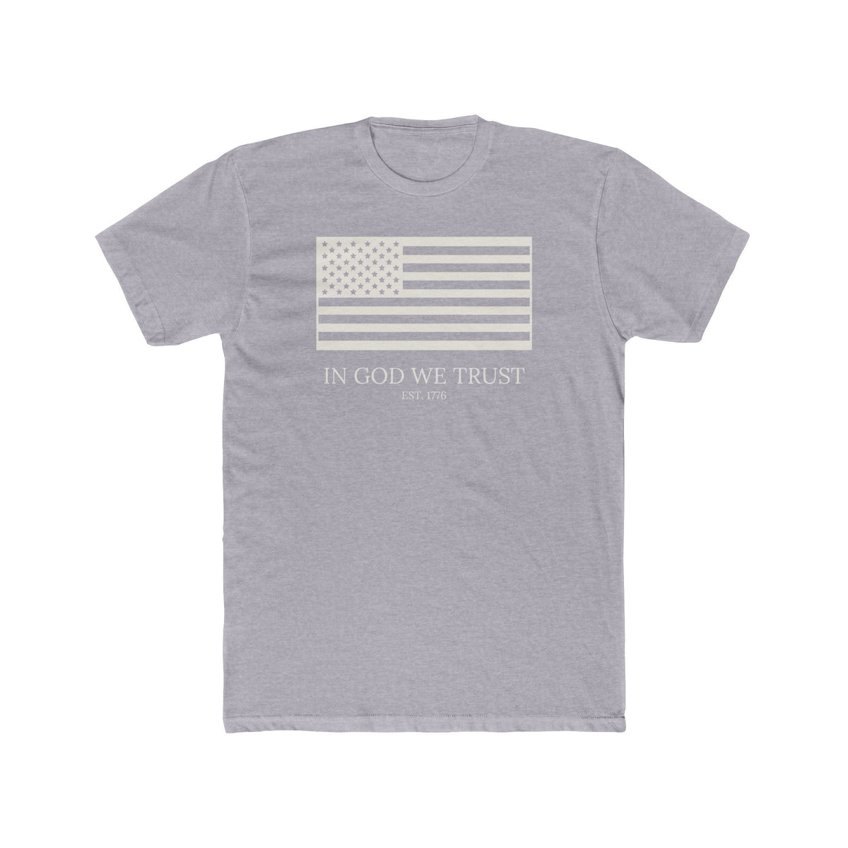 In God We Trust Shirt, Patriotic Christian T-Shirt, American Faith Tee, 4th of July Church Gift, Unisex Cotton Crew Tee
