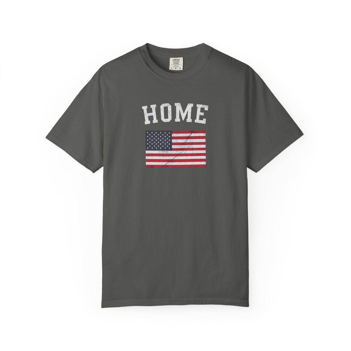 HOME T-Shirt · American Flag Graphic Tee · Patriotic 4th of July Shirt · Vintage USA Pride Shirt · Freedom Graphic Tee · Country Gift