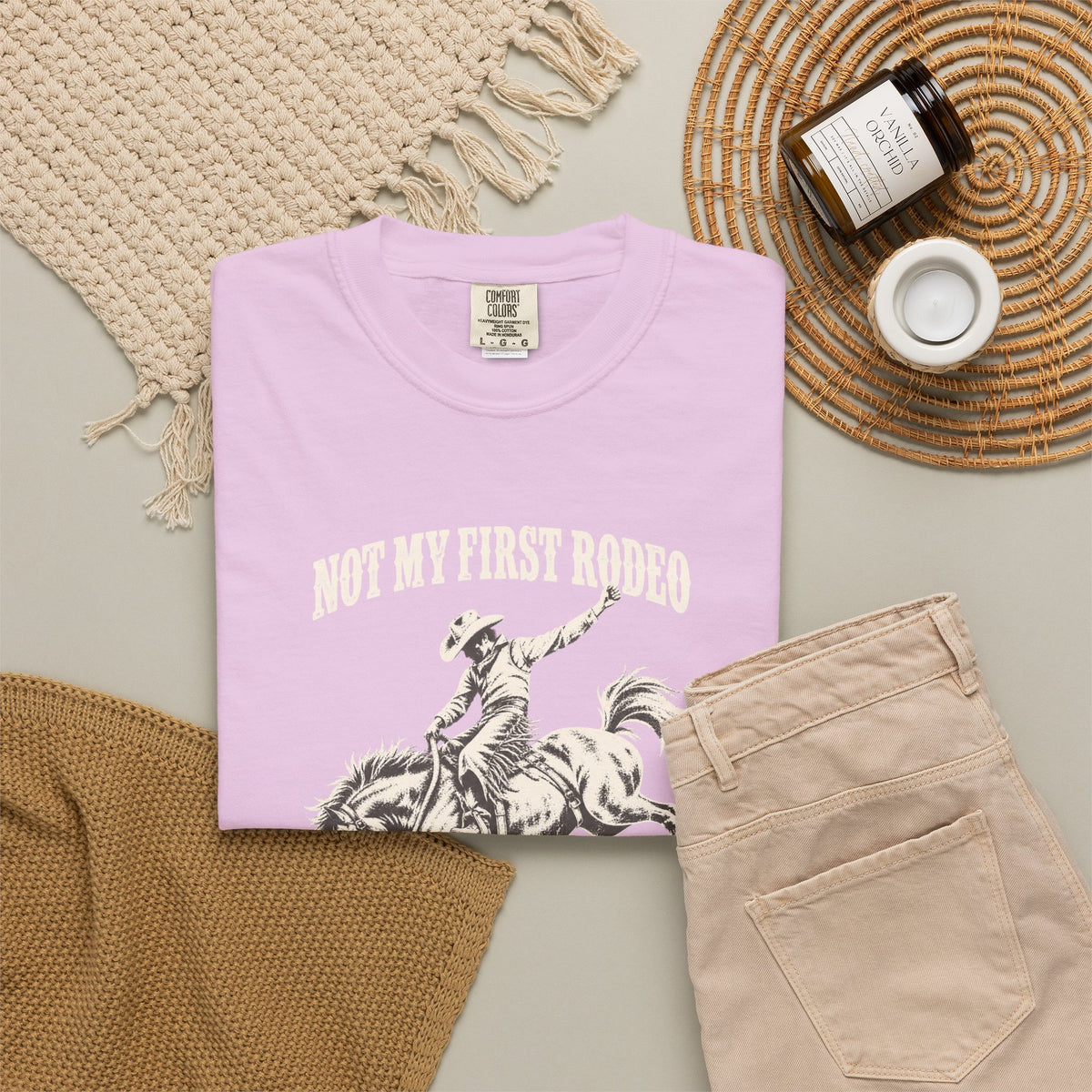 Not My First Rodeo Shirt, Vintage Cowboy T-Shirt, Bucking Bronco Graphic Tee, Western Cowgirl Shirt, Conroe Texas Gift
