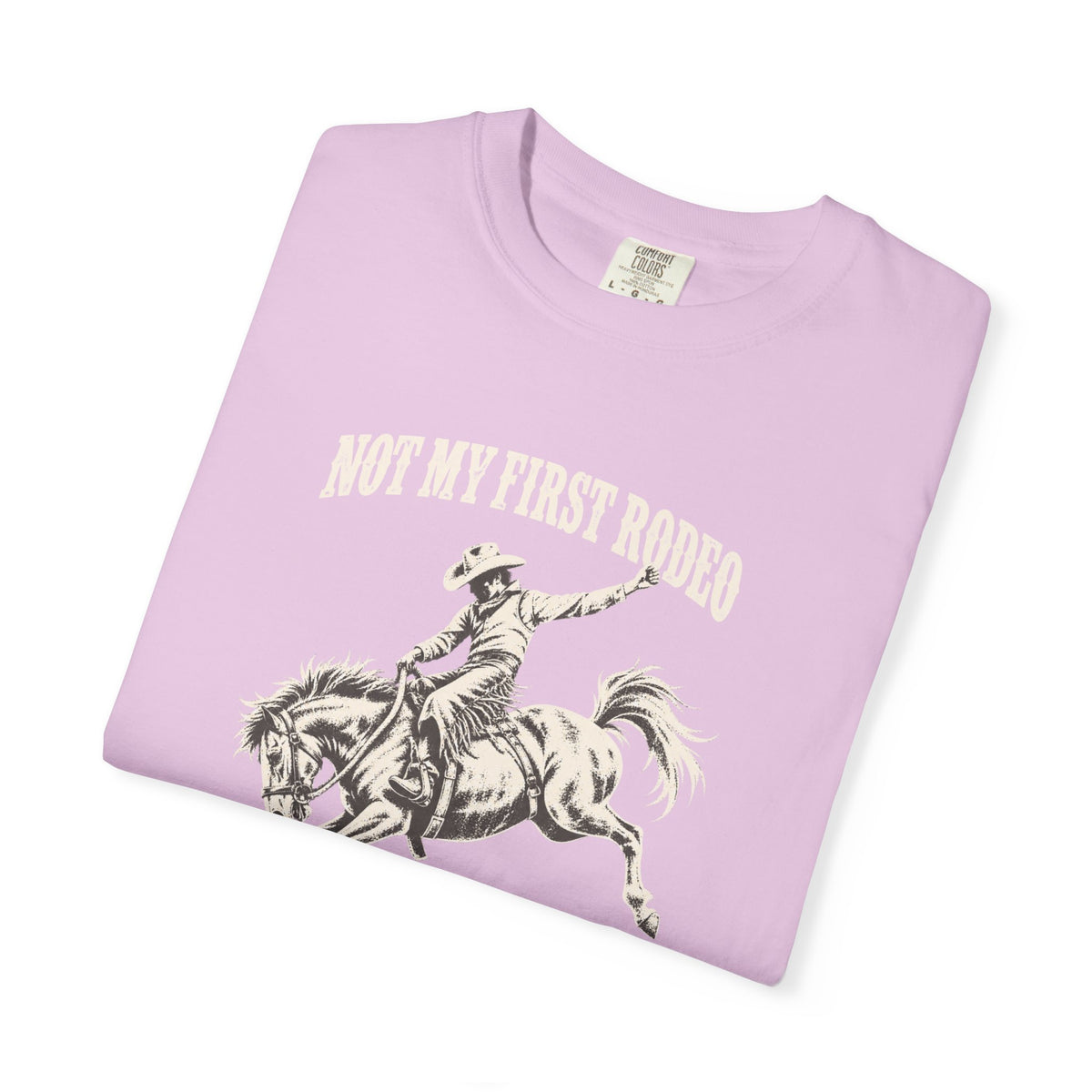 Not My First Rodeo Shirt, Vintage Cowboy T-Shirt, Bucking Bronco Graphic Tee, Western Cowgirl Shirt, Conroe Texas Gift