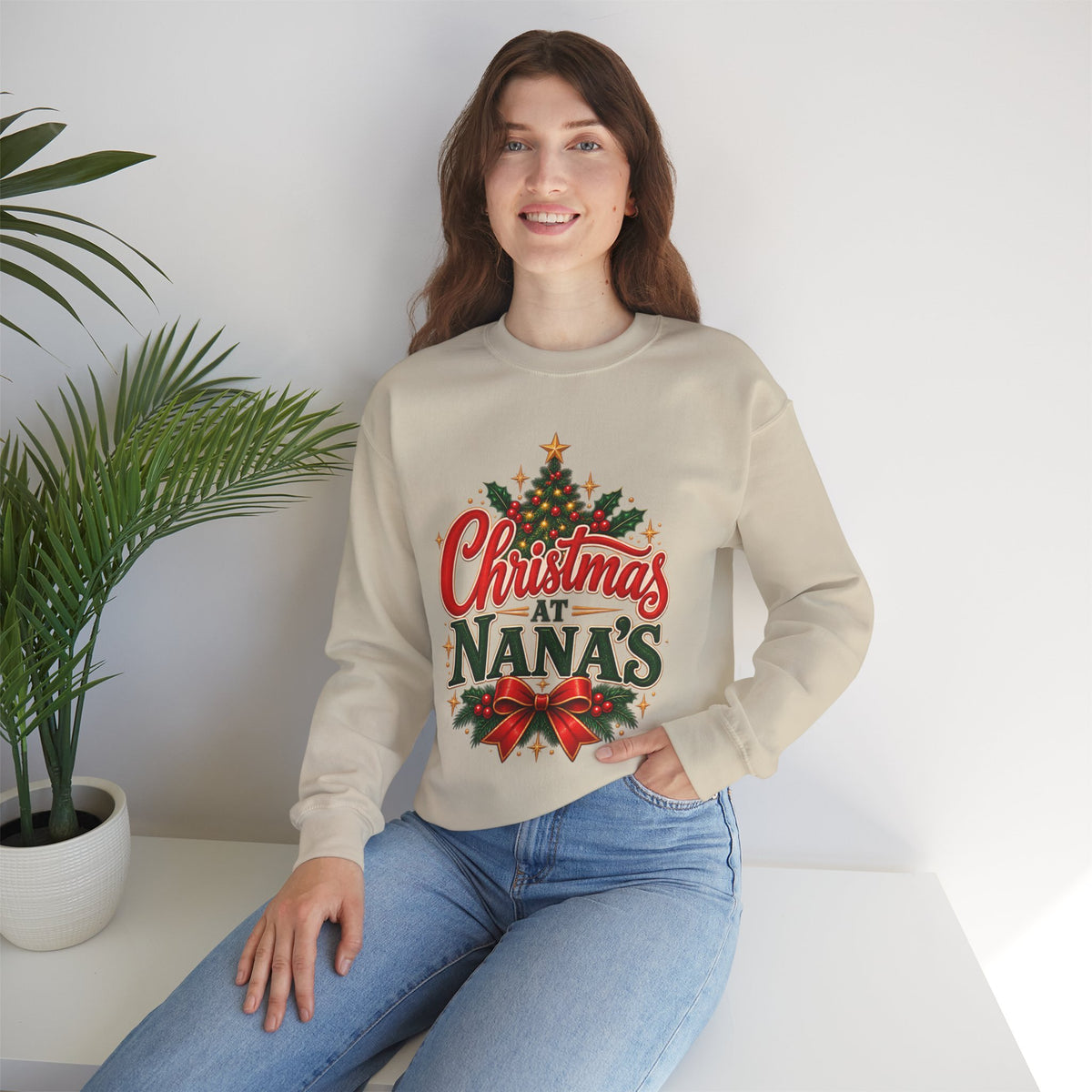 Christmas at Nana's House Rules Sweatshirt, Funny Grandma Crewneck Gift from Grandkids