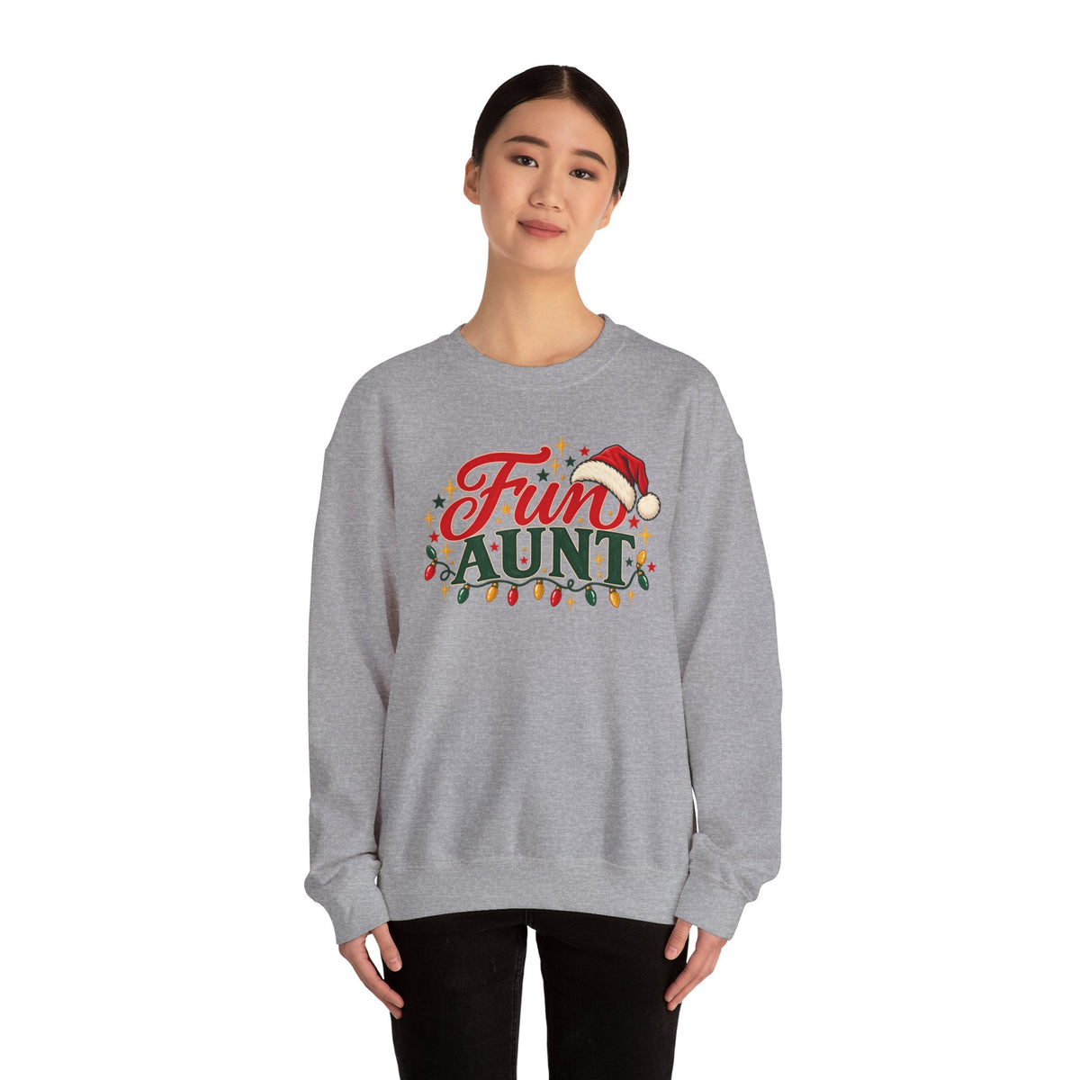 Fun Aunt Christmas Sweatshirt, Funny Auntie Crewneck Gift from Niece or Nephew