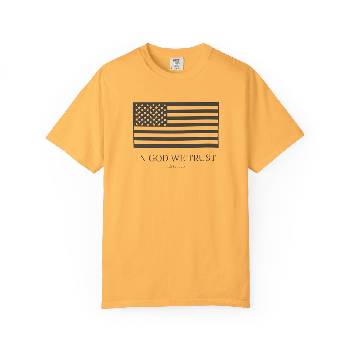 In God We Trust Shirt American Flag - Garment-Dyed T-shirt Women Men Patriot Unique Gift