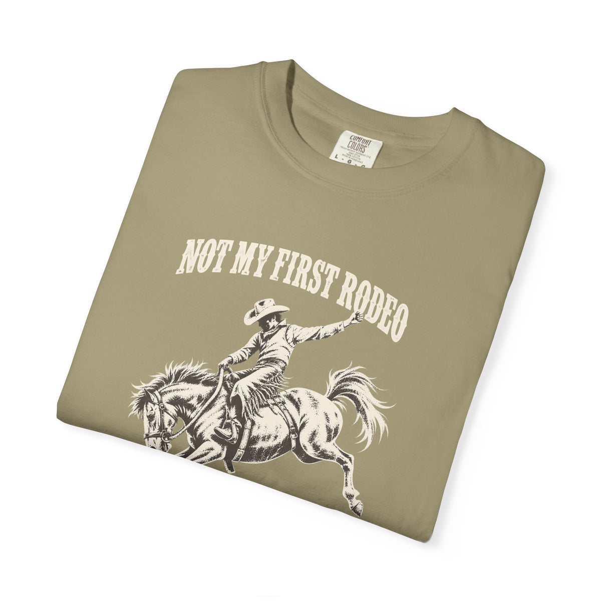 Not My First Rodeo Shirt, Vintage Cowboy T-Shirt, Bucking Bronco Graphic Tee, Western Cowgirl Shirt, Conroe Texas Gift