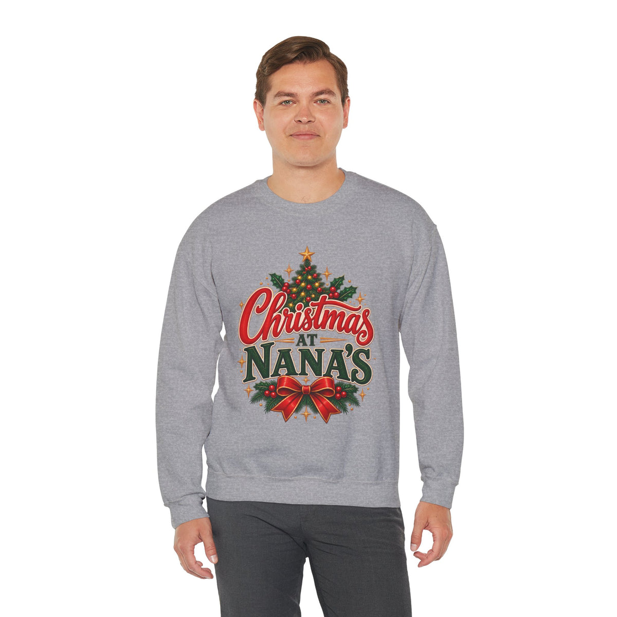 Christmas at Nana's House Rules Sweatshirt, Funny Grandma Crewneck Gift from Grandkids