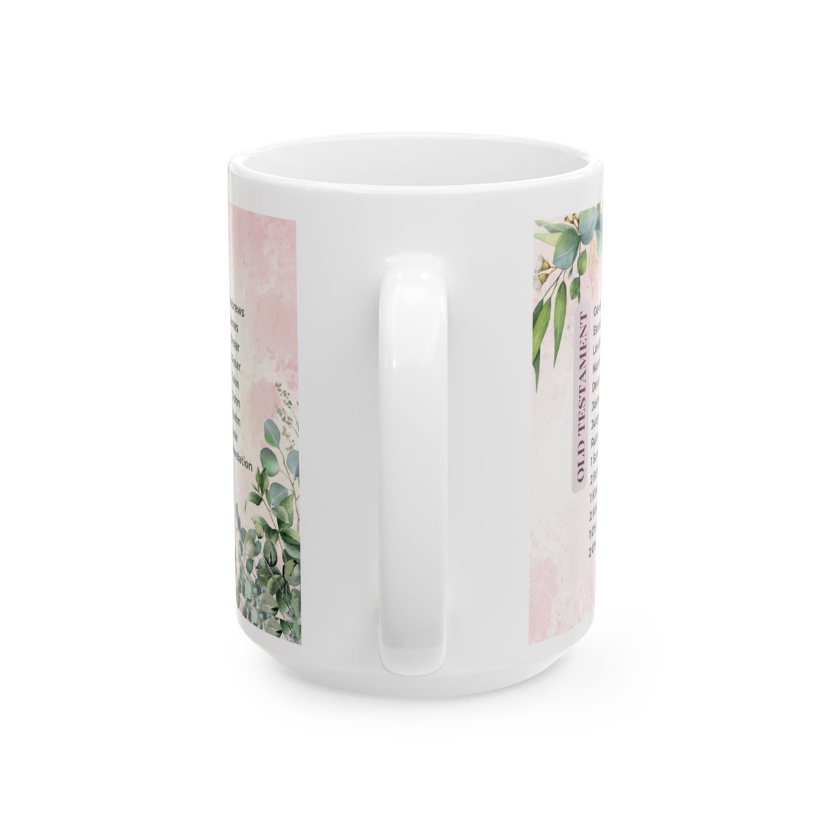 Books of the Bible Floral Mug